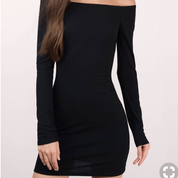 Akira black off the shoulder dress - Picture 2 of 4